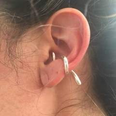 Occident fashion unique line gold plated copper ear cuff ear wrap