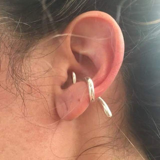 Occident fashion unique line gold plated copper ear cuff ear wrap