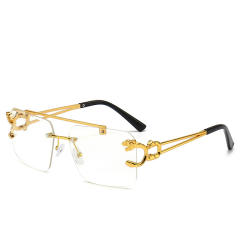 Popular rimless sunglasses