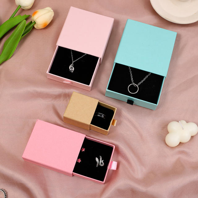 Multi color size paper jewelry box small gift box