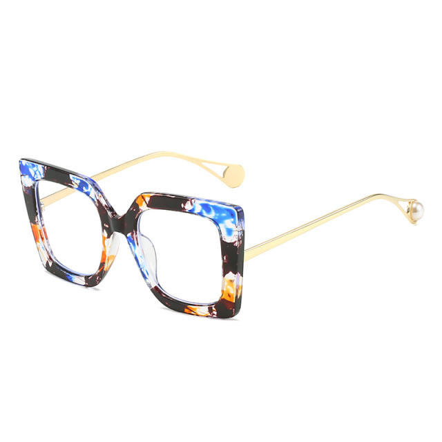 Occident fashion blue light reading glasses