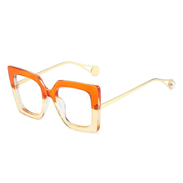 Occident fashion blue light reading glasses