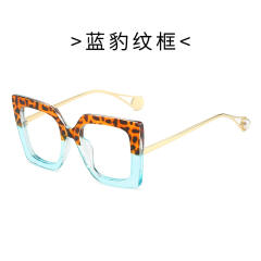 Occident fashion blue light reading glasses