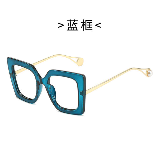 Occident fashion blue light reading glasses