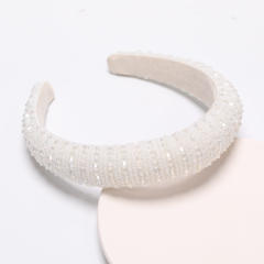 Spring summer ins trend candy color beaded padded headband