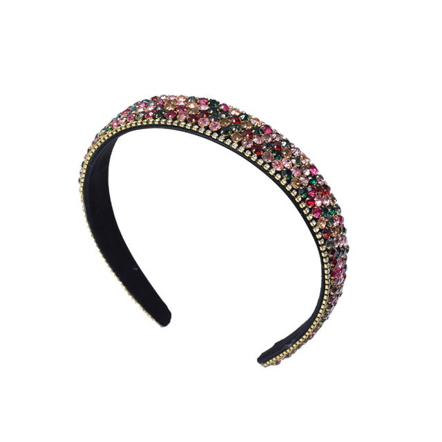 Colorful bead padded headband