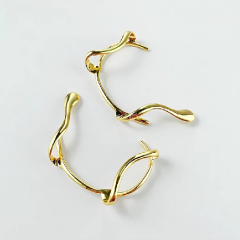 18KG copper geometric line ear wrap