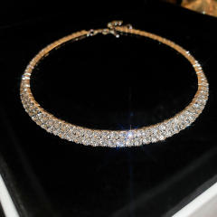Lxury diamond choker necklace