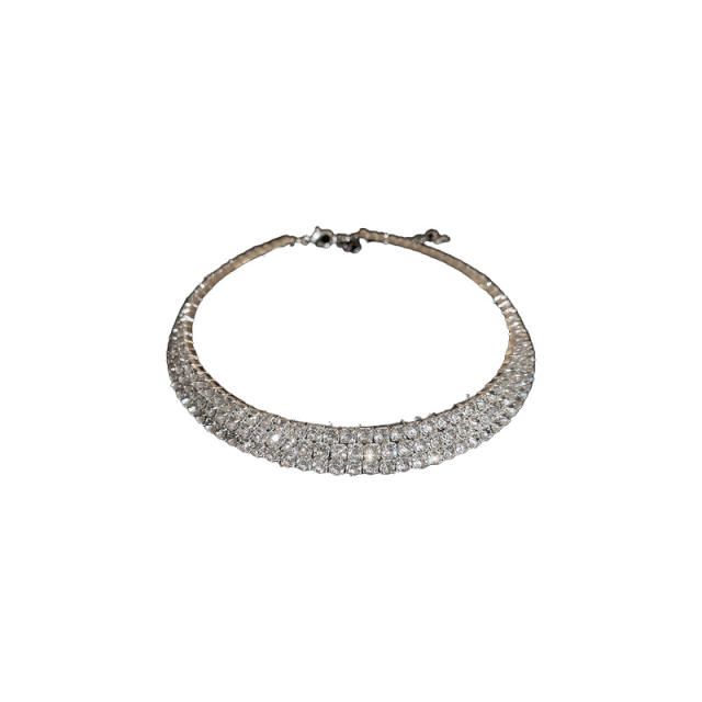 Lxury diamond choker necklace