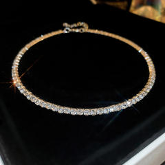 Lxury diamond choker necklace