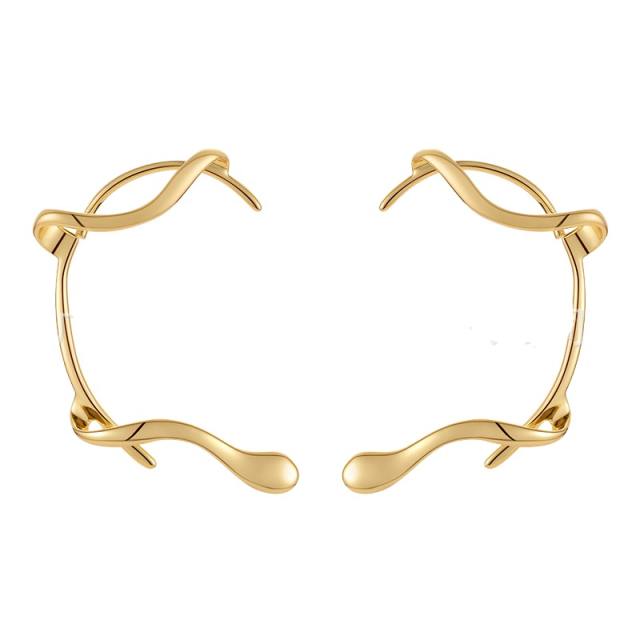 18KG copper geometric line ear wrap