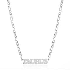 304 stainless steel figaro chain zodiac necklace
