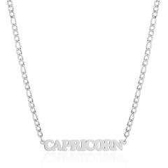 304 stainless steel figaro chain zodiac necklace