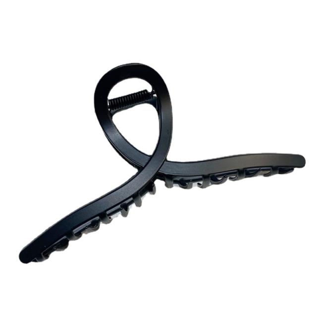 Large size black color alloy hair claw clips