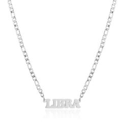 304 stainless steel figaro chain zodiac necklace