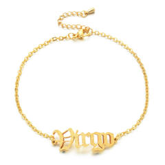 Frost zodiac stainless steel anklet