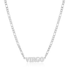 304 stainless steel figaro chain zodiac necklace