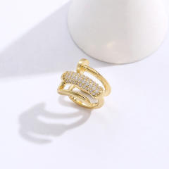 Personality diamond nail copper ear cuff(1pcs price)