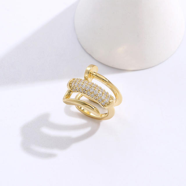 Personality diamond nail copper ear cuff(1pcs price)