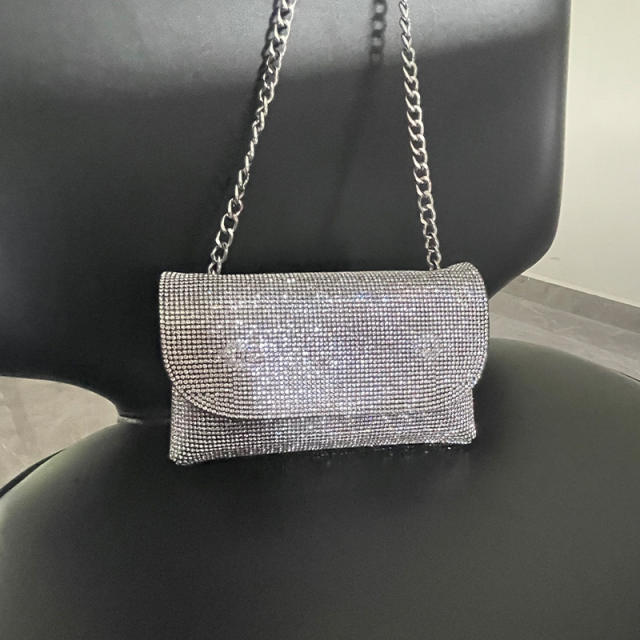 Luxury color rhinestone mini cltuch bag crossbody bag