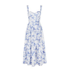 Y2K sweet floral sexy maxi dress