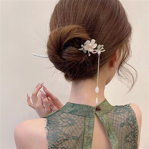 Chinse trend Magnolia flower hair sticks