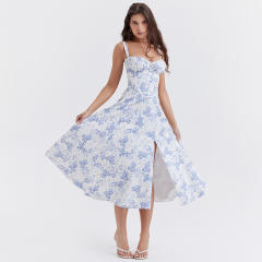 Holiday trend sexy backless maxi dress