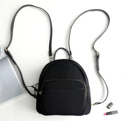 Korean fashion multi function plain color mini backpack