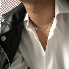 Hiphop stainless steel chain choker for men