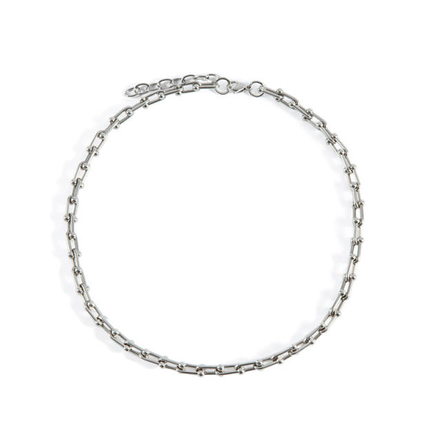 Hiphop stainless steel chain choker for men