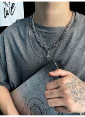 Hiphop popular star charm stainless steel chain necklace