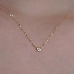 925 sterling silver mini heart dainty necklace