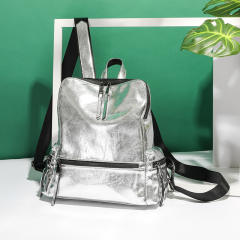 Personality silver colo Y2K backpack