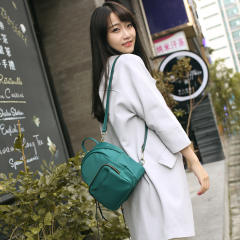 Korean fashion multi function plain color mini backpack
