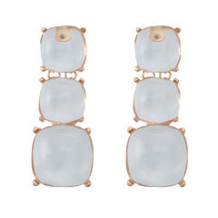 Geometric resin chunky earrings