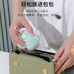 Sweet cactus case with makeup blenders