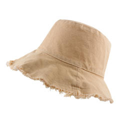 Korean fashion plain color cotton bucket hat