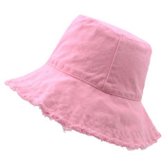 Korean fashion plain color cotton bucket hat