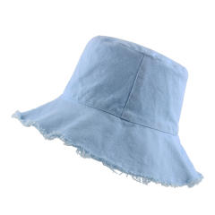 Korean fashion plain color cotton bucket hat