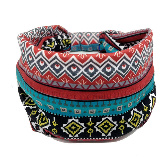Africa pattern turban wide yoga headband