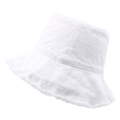 Korean fashion plain color cotton bucket hat
