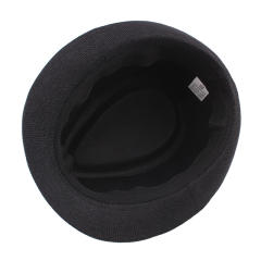 Outdoor flax material fedora hat for men