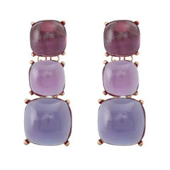 Geometric resin chunky earrings