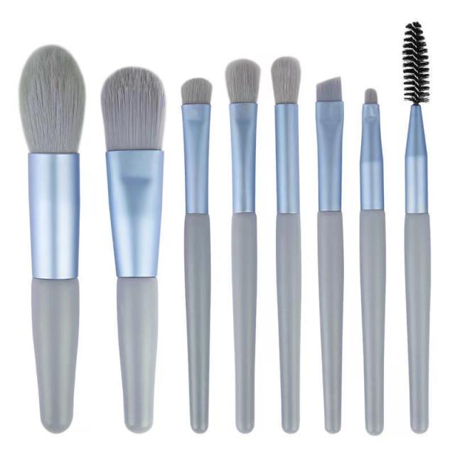 8pcs colorful makeup brushes set