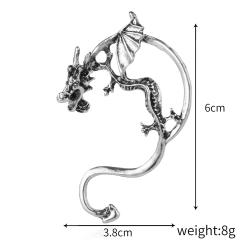 Gothic trend silver color dragon ear wrap(1pcs price)
