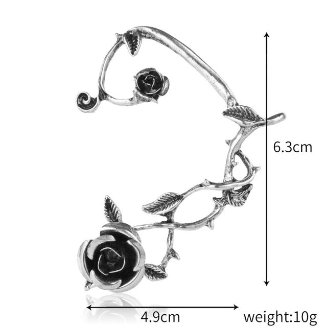 Gothic trend silver color dragon ear wrap(1pcs price)