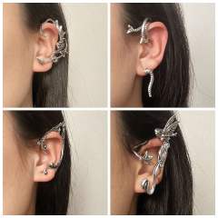 Gothic trend silver color dragon ear wrap(1pcs price)