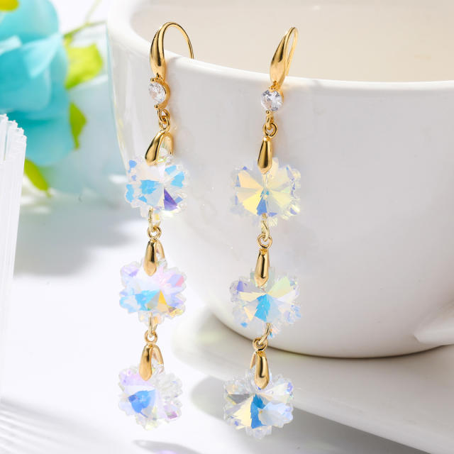 Hot sale austrian crystal drop earrings