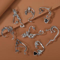 Gothic trend silver color dragon ear wrap(1pcs price)