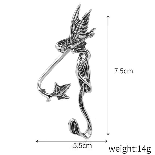 Gothic trend silver color dragon ear wrap(1pcs price)